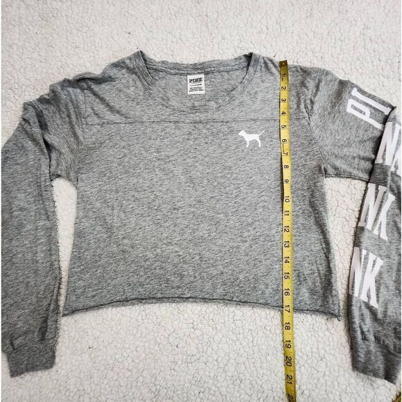 Victoria's Secret Pink cropped long sleeve tee Size S - Picture 3 of 7